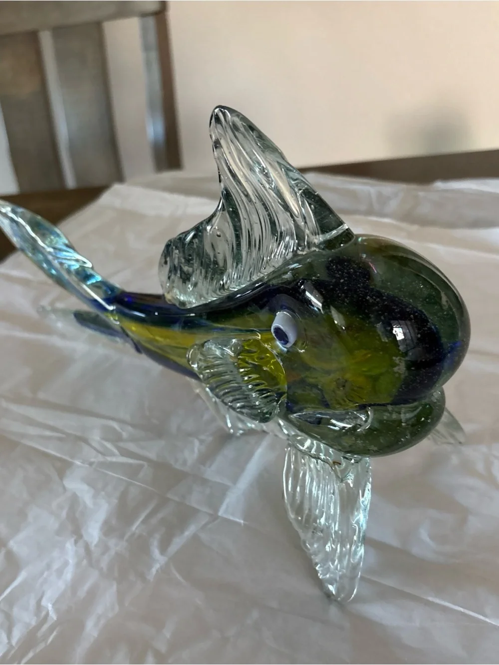 Hand Blown Glass Marlin ? Fish. EUC